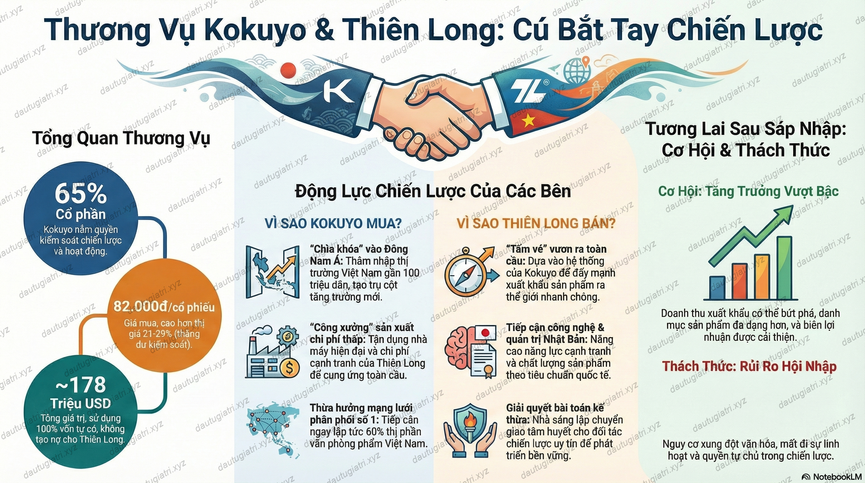 Phân tích thương vụ Kokuyo Nhật bản mua lại Thiên Long Việt Nam