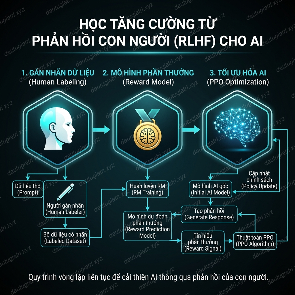 Quy trình RLHF: Cách ChatGPT học tập từ con người