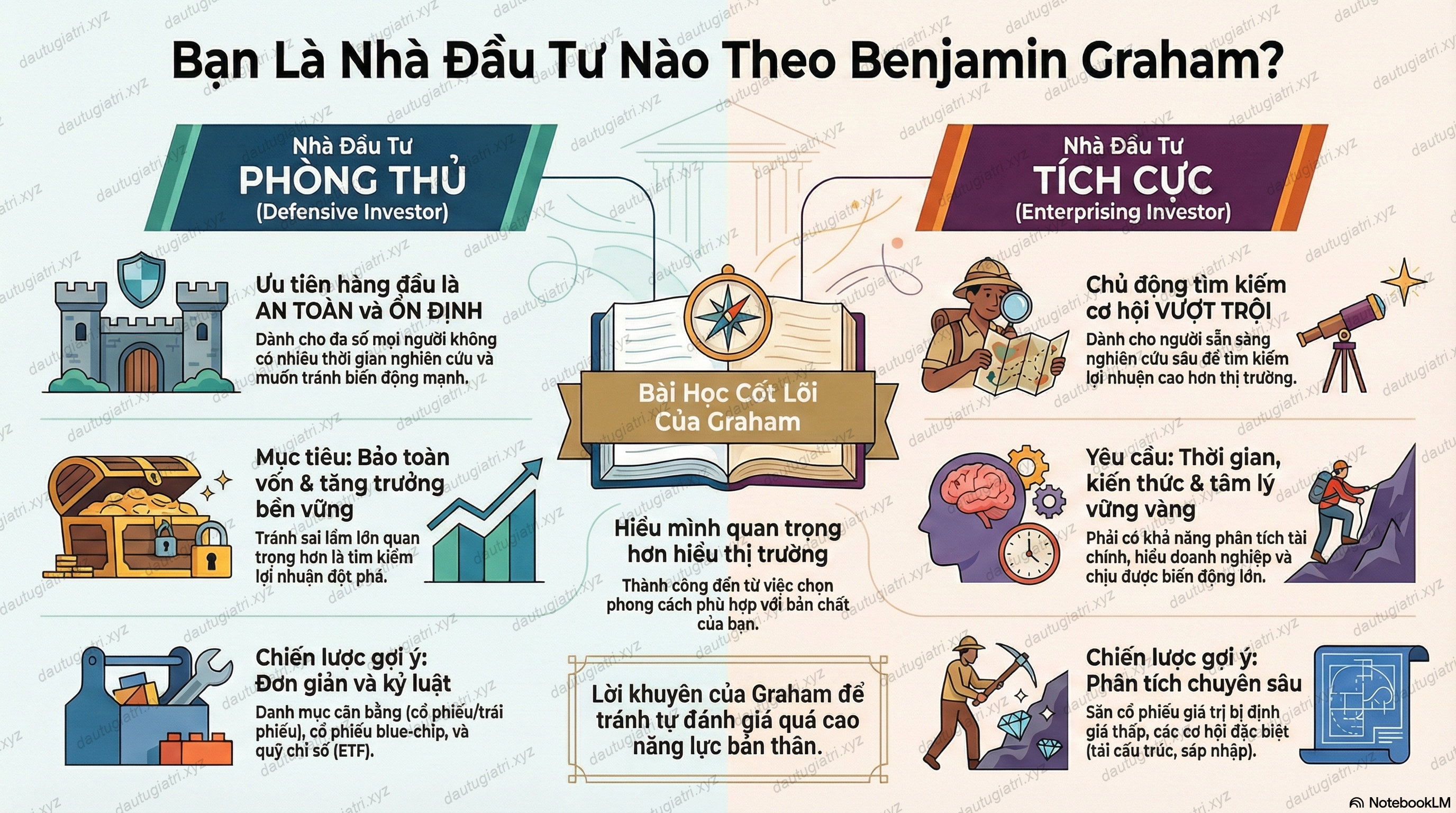 Nhà đầu tư phòng thủ &amp; tích cực - Benjamin Graham phần 4 - Defensive vs Enterprising Investor