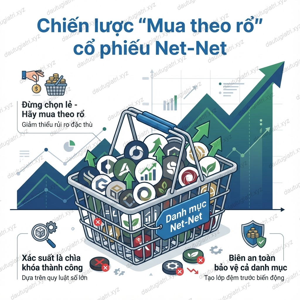 Chiến lược 'Mua theo rổ' cổ phiếu Net-Net