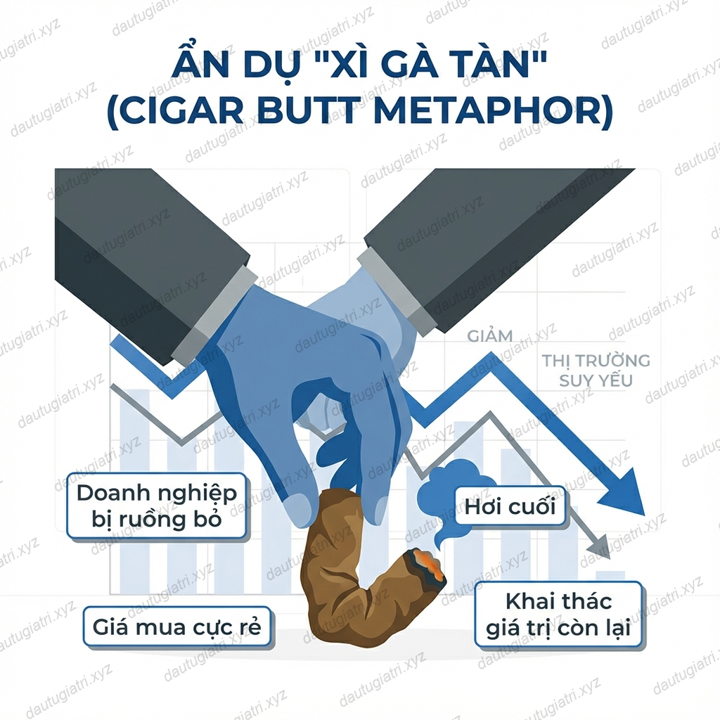 Ẩn dụ 'Xì gà tàn' (Cigar Butt Metaphor)
